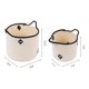 thumbnail image 3 of REGALWOVEN 2 Paquetes de Cestas de Almacenamiento Tejidas, Caja de Almacenamiento para Ropa en Estante de Armario, Caja Organizadora con Asas para Decoración del Hogar Blanco, 3 of 5