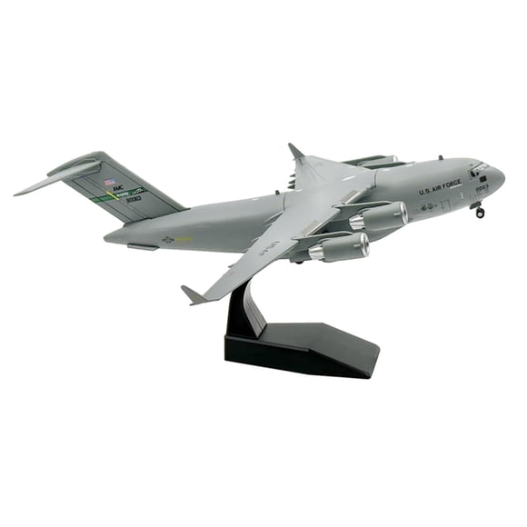 Modelo De Avión Fundido A Presión, Aleación 1/200 C17, Con Soporte De Exhibición Para Estantería Para El Hogar