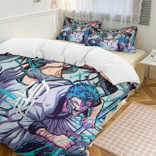 Bleach Anime Home Bed 3-piece Set Classic Japanese Anime Polyester Wash Student Dormitory Set