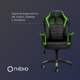 thumbnail image 3 of Silla Gamer Nibio Neon Reclinable Cuero PU Verde, 3 of 4