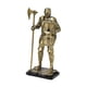 thumbnail image 3 of Figura De Caballero Coleccionable, Artesanía, Escultura Para Entrada, Dormitorio, Oficina, Oro, 3 of 5