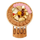 thumbnail image 1 of Tabla Para Quesos De Madera De Bambú Con 4 Cuchillos Color Grano De Madera Geométrica, 1 of 3