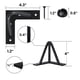 thumbnail image 2 of Patas para muebles SPACEEUP de metal negro tipo horquilla de 4" - 4 piezas, 2 of 6