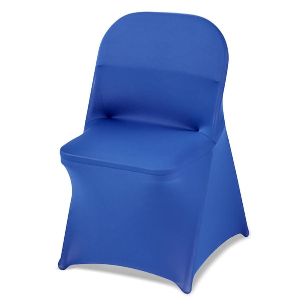 Fundas de silla VEVOR de poliéster y elastano elástico, 50 unidades, color azul real