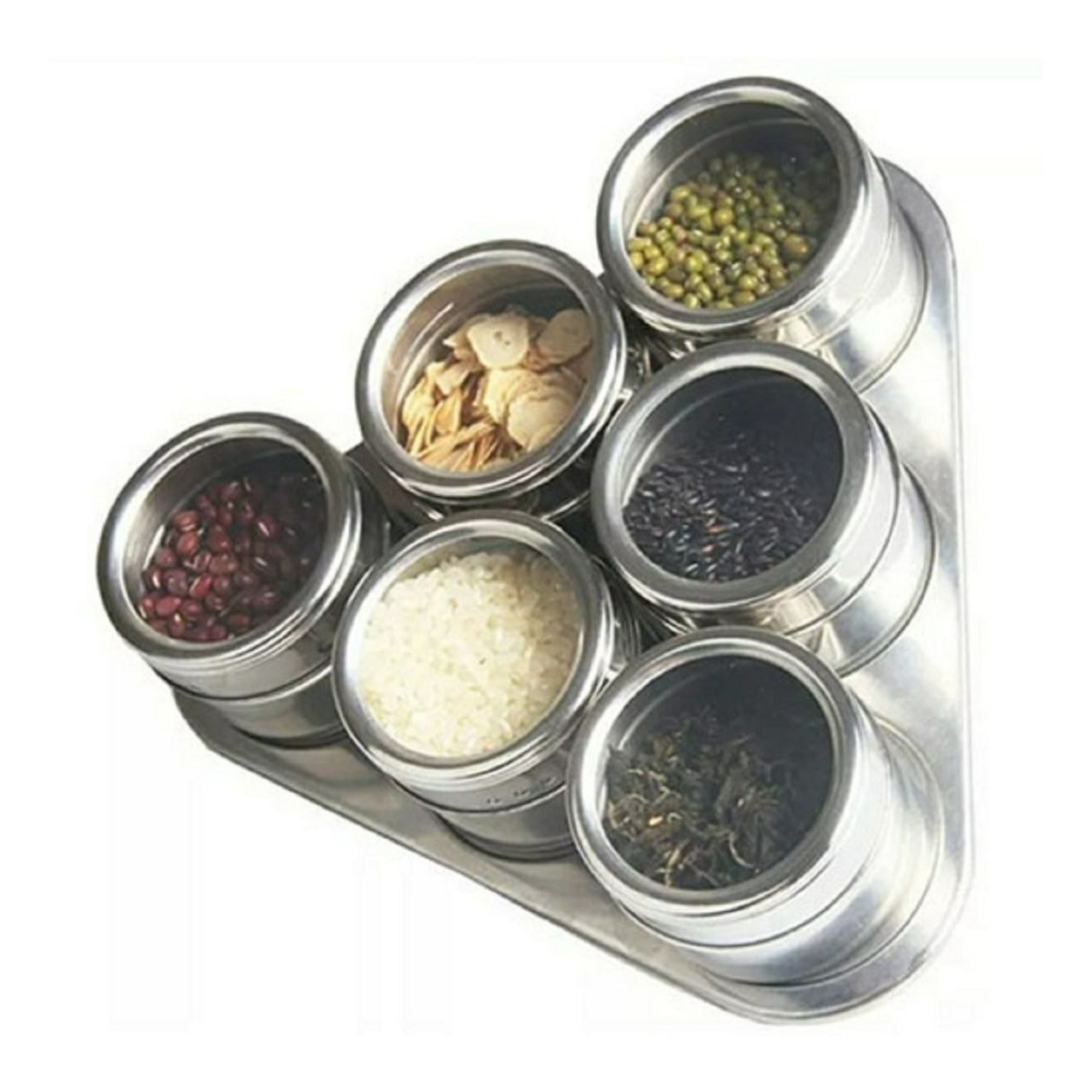 Genérico - Especieros Condimentos Cocina Magnéticos Metal Triangular