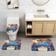 thumbnail image 2 of Juego de Alfombras de Baño de Terciopelo Coral Somos Osos 3 Piezas, 2 of 6