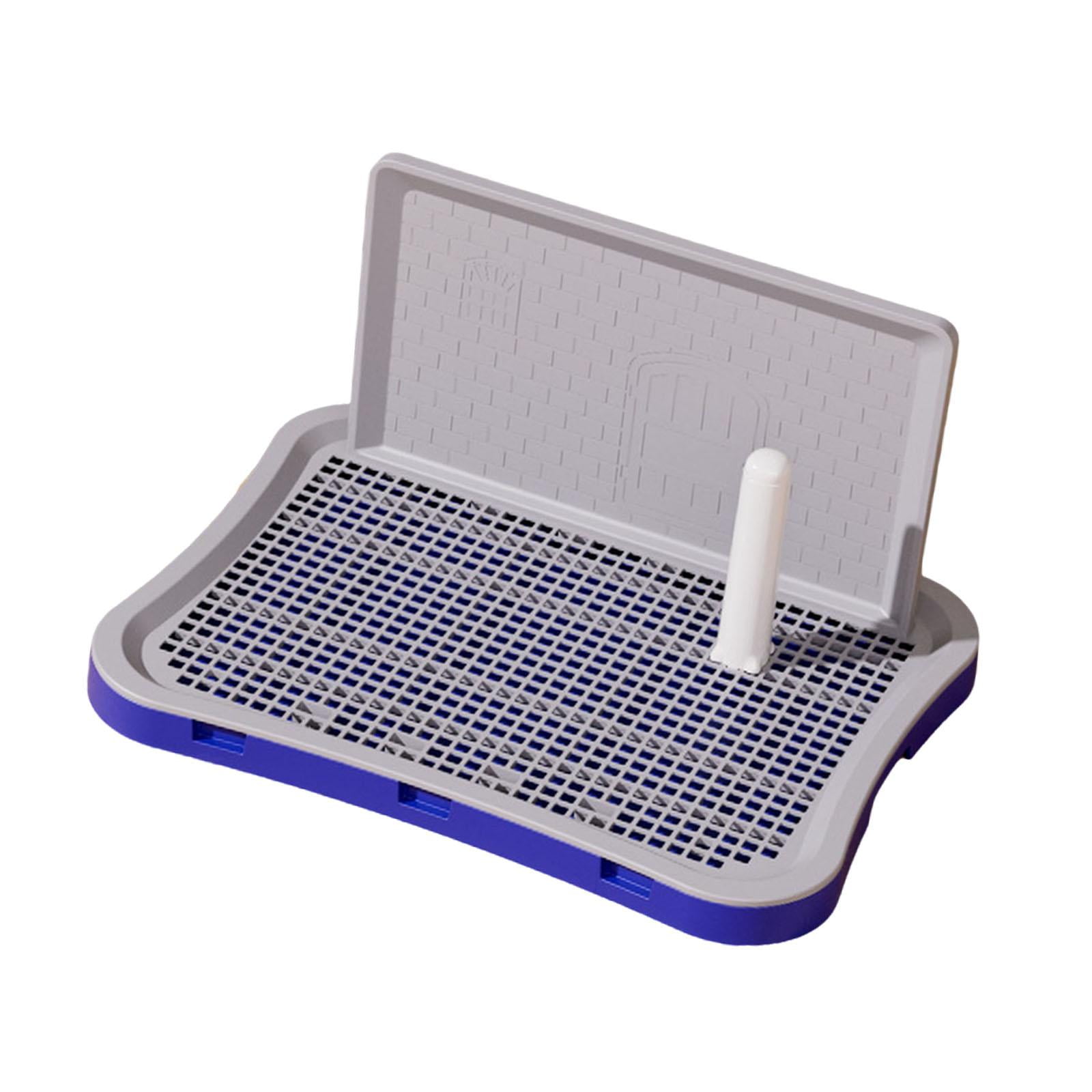 Ioensy - Inodoro Para Perros Con Malla Protectora Para Pared Que Mantiene El Piso Limpio Para Condominios, Conejo Pequeño, Azul