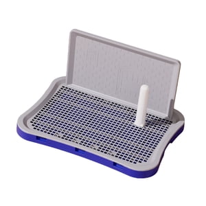 Ioensy - Inodoro Para Perros Con Malla Protectora Para Pared Que Mantiene El Piso Limpio Para Condominios, Conejo Pequeño, Azul