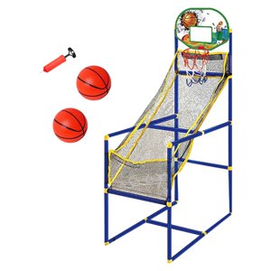 Ioensy - Juego De Baloncesto Arcade Con Altura Ajustable Para Niños De 3, 4, 5, 6, 7 Y 8 Años, Máquina De Jardín Y 2 Pelotas