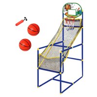 Ioensy - Juego De Baloncesto Arcade Con Altura Ajustable Para Niños De 3, 4, 5, 6, 7 Y 8 Años, Máquina De Jardín Y 2 Pelotas