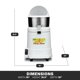 thumbnail image 3 of Exprimidor Eléctrico de Cítricos Heavy Duty de Waring, 3 of 5