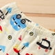 thumbnail image 2 of Pijamas de verano para niños y niñas, de manga corta, con estampados de dibujos animados, para dormir (beige-A, 6-9 meses), 2 of 7