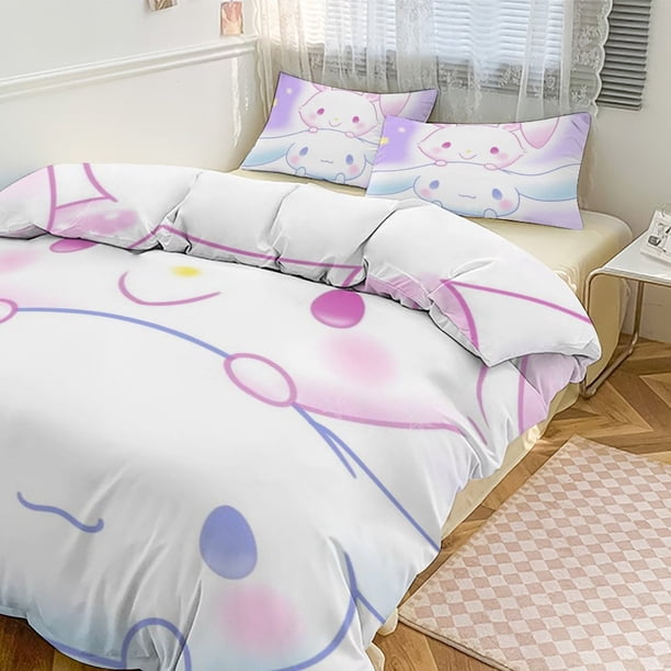 Cute Cinnamoroll Cartoon Character Duvet Cover Set Bedding Set 3D Cartoon Printed Comfortable And Soft Bed Set Room Decor for Bedroom