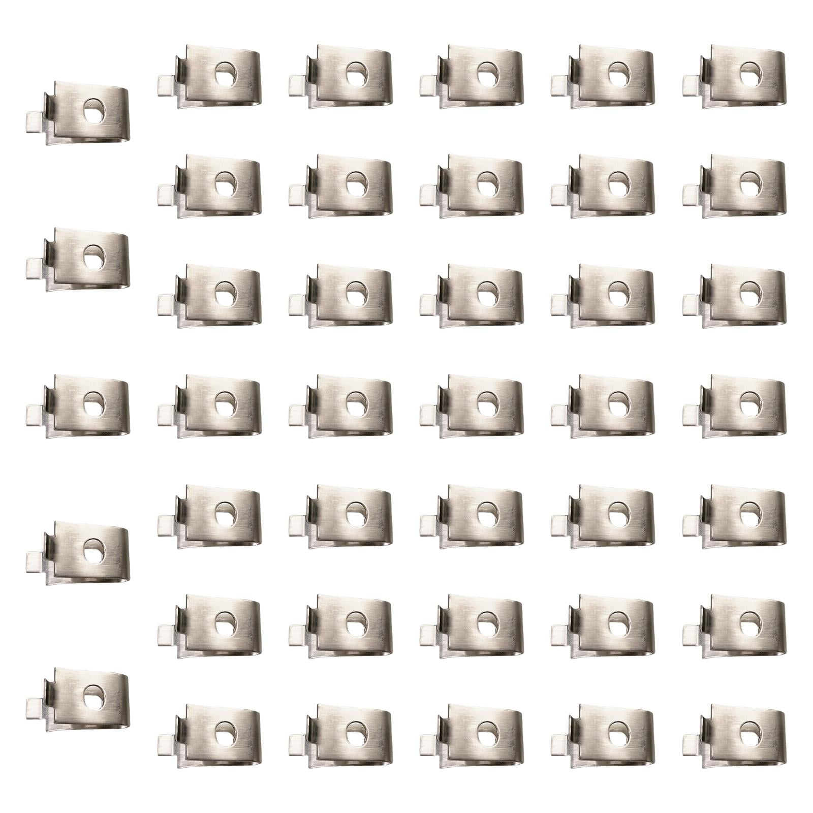 Magideal - 40 Piezas De Soportes De Estante Ajustables, Clips De Estante, Resistentes, De Fácil Instalación, Clavijas De Estante Para Armarios Y Armarios Versáti