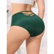 thumbnail image 3 of INSPIRE CHIC Bragas de Mujer de Cintura Alta Control de Abdomen Ropa Interior Adelgazante Panty de Malla Transpirable Verde Medio, 3 of 4