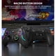thumbnail image 5 of Mando de juegos inalámbrico - Conectividad 2.4G para Windows y compatible con Nintendo Switch, Steam Deck - Luz LED de 9 colores, función Turbo, vibración ajustable, toma de auriculares-Negro, 5 of 6