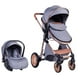 thumbnail image 2 of Coche bolina con silla de auto modelo exclusivo grey, 2 of 7