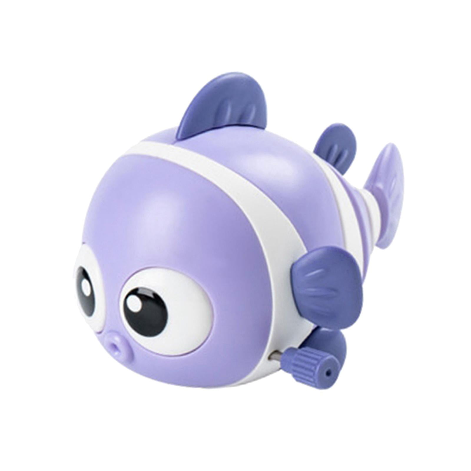Bothyi - Juguetes De Baño De Peces De Cuerda Juguetes Interactivos Animales Juguetes Para Niños Niñas Bebés Niños Violeta
