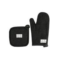 Decoexpress - Set Toma Olla Y Guante Negro