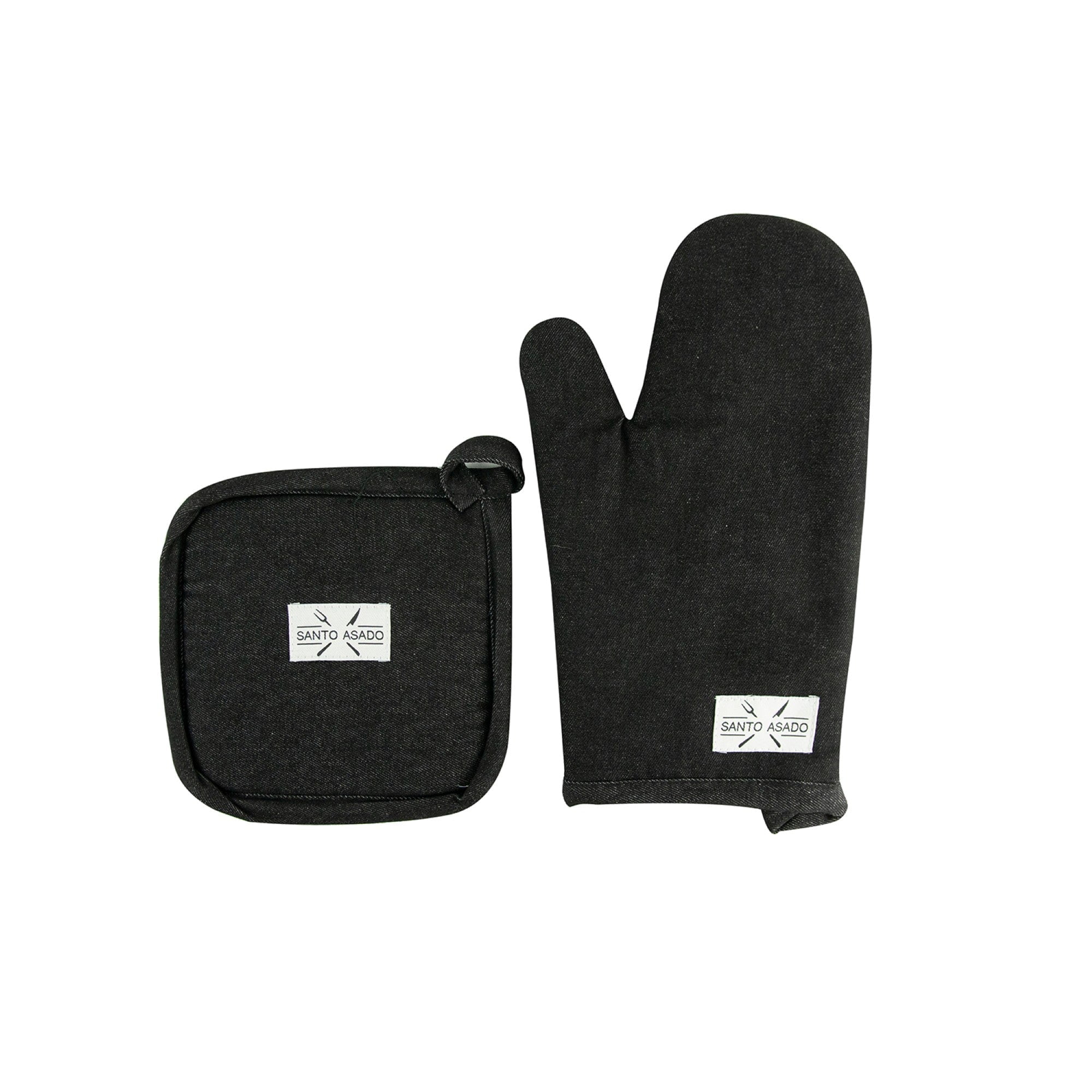 Decoexpress - Set Toma Olla Y Guante Negro