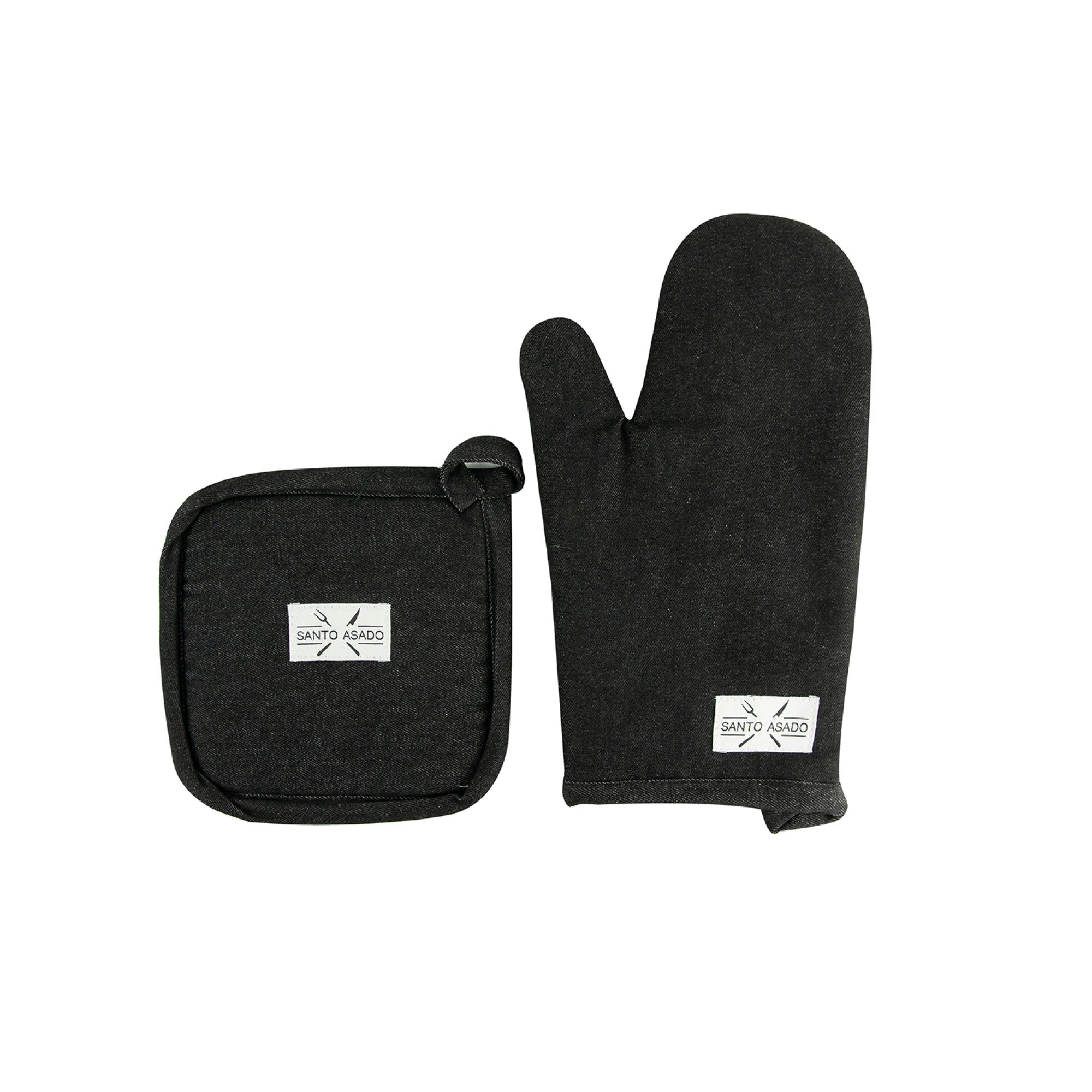 Decoexpress - Set Toma Olla Y Guante Negro