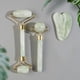 thumbnail image 1 of Natural Jade Face Roller Gua Sha Scraper Set Masssager for Face Neck Body Skincare Beauty Guasha Massage Tool Facial Slim Lift, 1 of 3