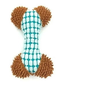 Defensor - Peluche Para Mascota Sonoro Con Forma De Hueso Color Celeste
