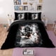 thumbnail image 2 of Feather Duvet Duna Quilt Cover Set Bed Bedding Pillowcase 3-Piece Bedding Set (1 Duvet Cover + 2 Pillow Shams), 2 of 5
