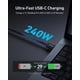 thumbnail image 5 of Cable Anker Prime Thunderbolt 4 de 1 m, 240 W, 40 Gbps, 5 of 7