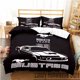 thumbnail image 1 of Mustang Ford Car Logo Bedding Set,Duvet Cover Comforter Bed Set Quilt Cover Pillowcase, Boys Girls Adults Bed Sheets, 1 of 5