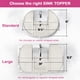 thumbnail image 3 of Funda de lavabo plegable Sink Topper de silicona negra, 3 of 9