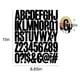 thumbnail image 3 of Set de stickers Llewyn de 500 piezas, vinilo impermeable, 5 cm, negro, 3 of 7