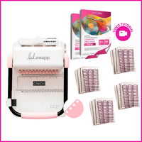 Kit Cinch Rosa + 12 Planner Y 2 Resmas De Papel Fotografico Adhesivo