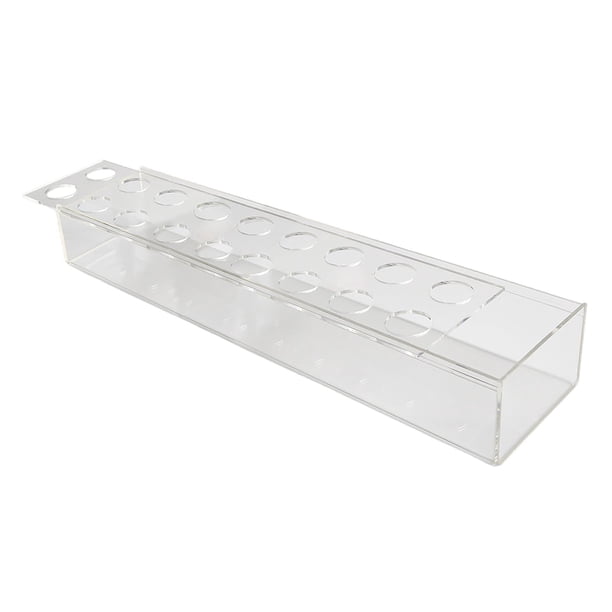 Florero de acrílico transparente, contenedor de flores de arreglo floral, jarrón decorativo de maceta para boda, sala de estar, decoración del hogar, 45cmx10cmx6.5cm