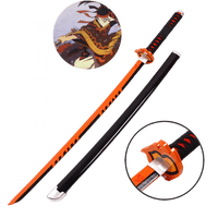 Sm - Cosplay Espada Kamado Tanjiro Fuego Kimetsu No Yaiba