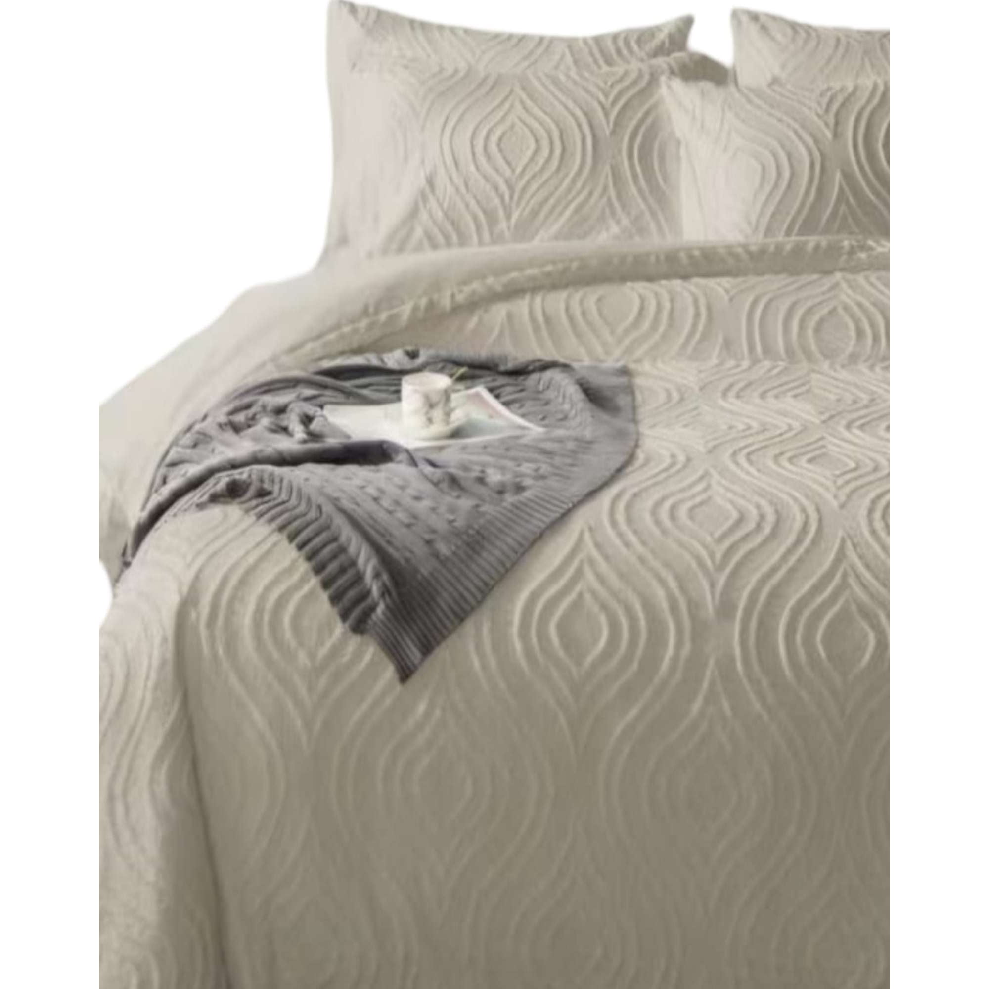 Todo Para El Hogar - Cubrecama Semi Acolchado 2 Plazas Mas 2 Fundas De Almohadas