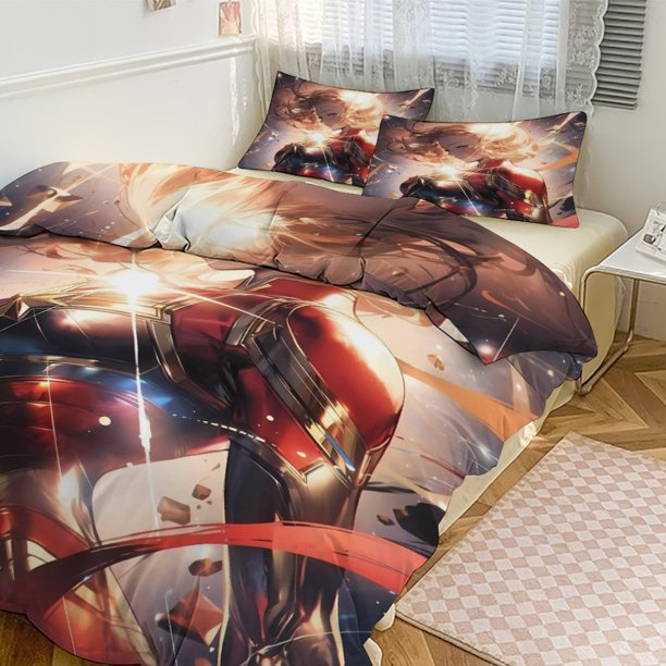 Avengers Blue Circle Boys Bedding SetsBedding Features Captain America, Hulk, & Thor - Super Soft Bed Sheets