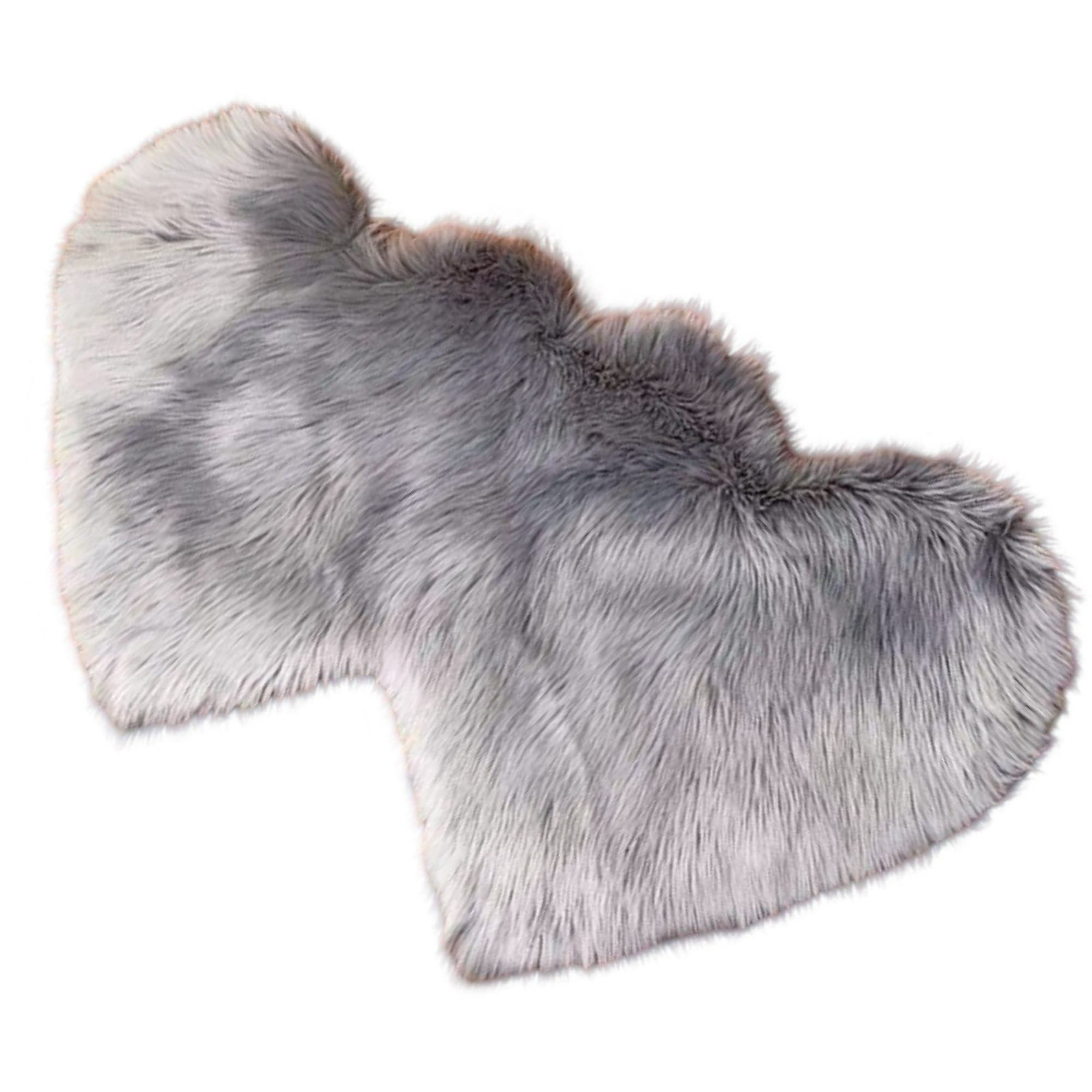 Genérico - Alfombra Corazón Pelo Largo - Diseño Romántico C1