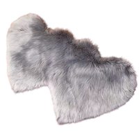 Genérico - Alfombra Pelo Largo Corazón - Acogedora Y Suave C1