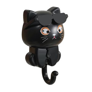 Bothyi - Gancho De Pared Lindo Creativo Para Baño Decorativo Cocina Perchero Montaje En Pared Negro