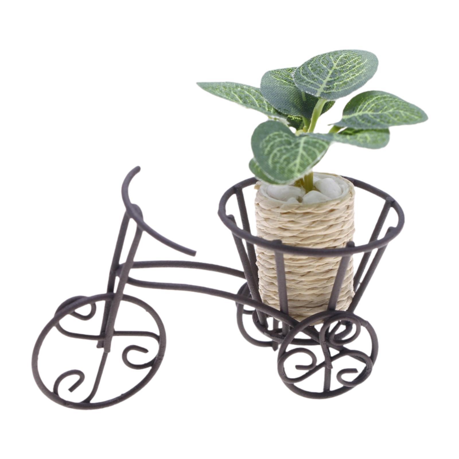 Bothyi - Adorno De Planta En Miniatura Para Casa De Muñecas, Pequeña Decoración De Vegetación Falsa Con Soporte