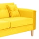 thumbnail image 4 of Sofa New Retro 3C + 2 Pouf Felpa 05 Amarillo, 4 of 6