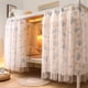 thumbnail image 2 of 2 paneles, cortinas de cama litera inferior tela cama respirable dosel estudiantes cortina sombreado redes para cama individual, 2 of 3