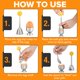 thumbnail image 3 of Juego de 4 tazas para huevo Eparé con cucharas y temporizador - Acero, 3 of 7