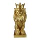 thumbnail image 2 of Estatua De León, Adorno De Animal Salvaje, Escultura De Resina Para El Hogar, Figurita Decorativa Dorada, 2 of 5