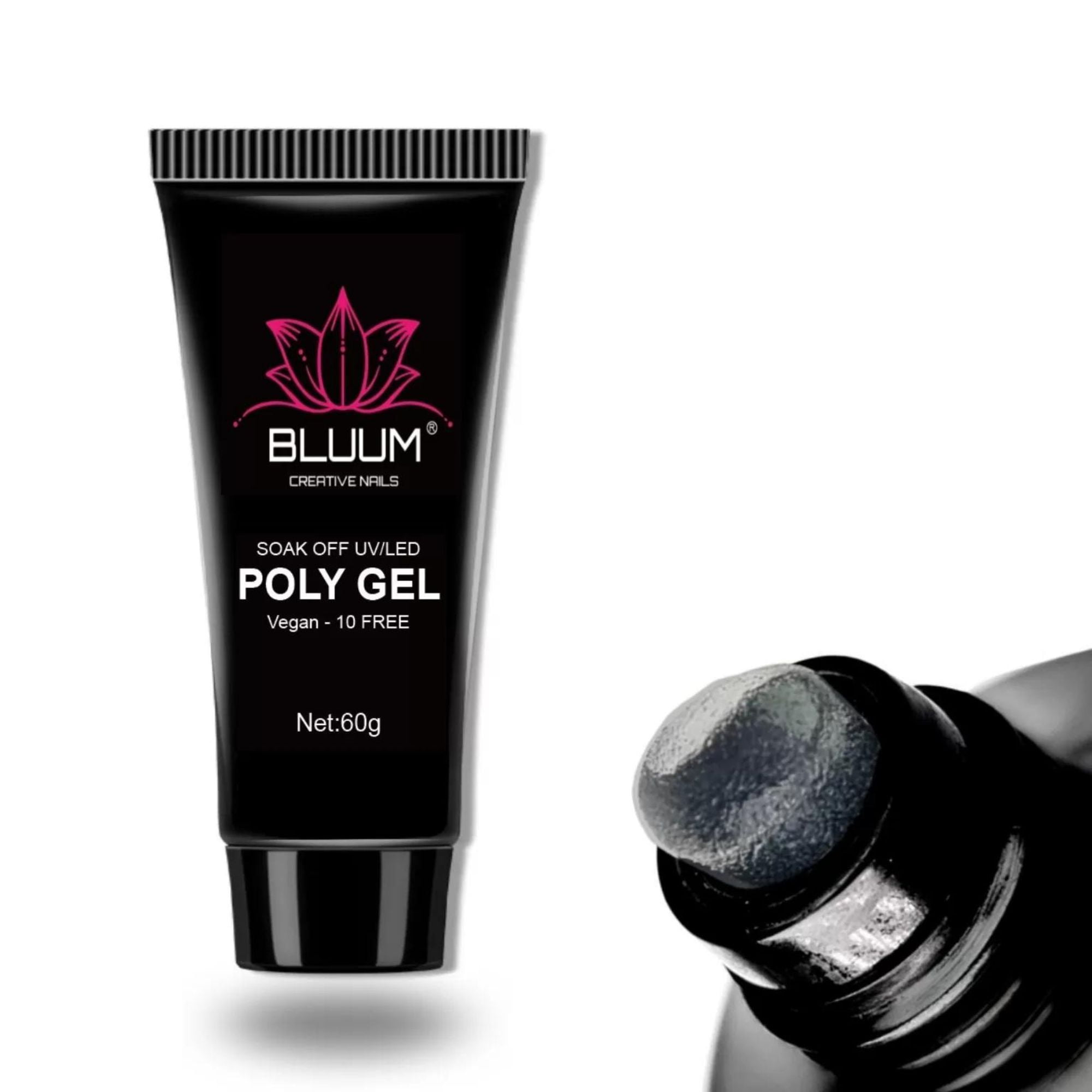 Bluum Creative Nails - Polygel Bluum Transparente 60 Gr - Gel Para Uñas