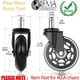 thumbnail image 3 of Juego de 5 ruedas de repuesto de goma HOSALI de 3 pulgadas para silla de oficina, 3 of 6