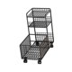 thumbnail image 3 of Carrito De Servicio Debajo Del Escritorio, Carrito Móvil Con Ruedas Para Vestidor, Estilo Rústico, Color Negro, Tres Capas, 3 of 5