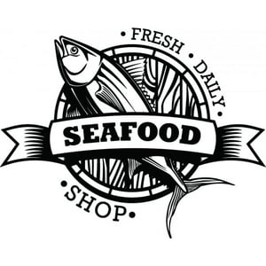 Rienda Libre Graphics - Decomural Seafood Shop Sign Ws-44576