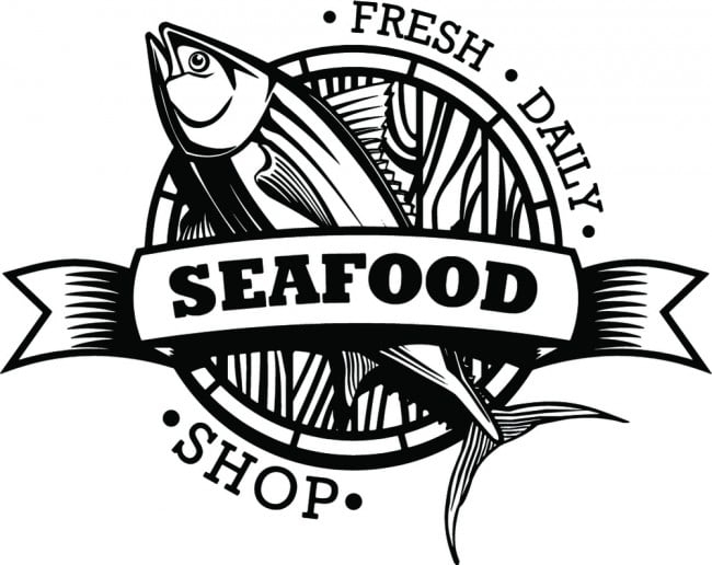 Rienda Libre Graphics - Decomural Seafood Shop Sign Ws-44576